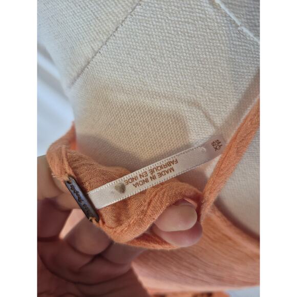 Free People Women's Orange Embroidered Weekend Brunch Mini Dress XS - Picture 9 of 9